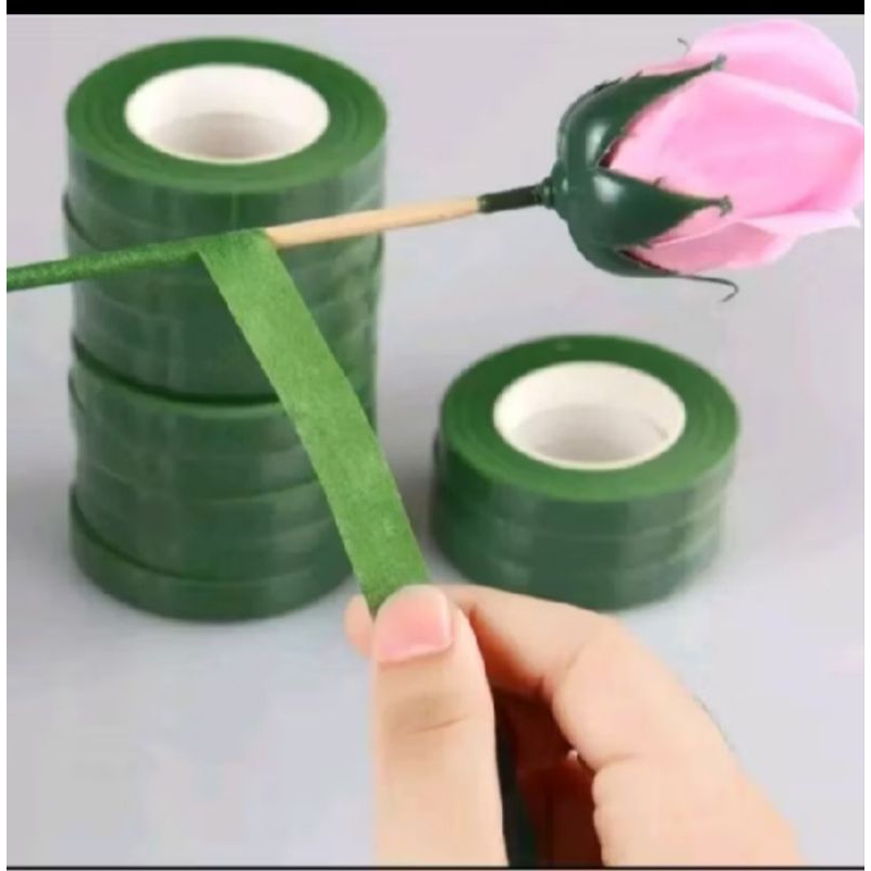 

( isi 9 m & 27 m ) selotip tangkai bunga / floral tape flower / isolasi tangkai bunga