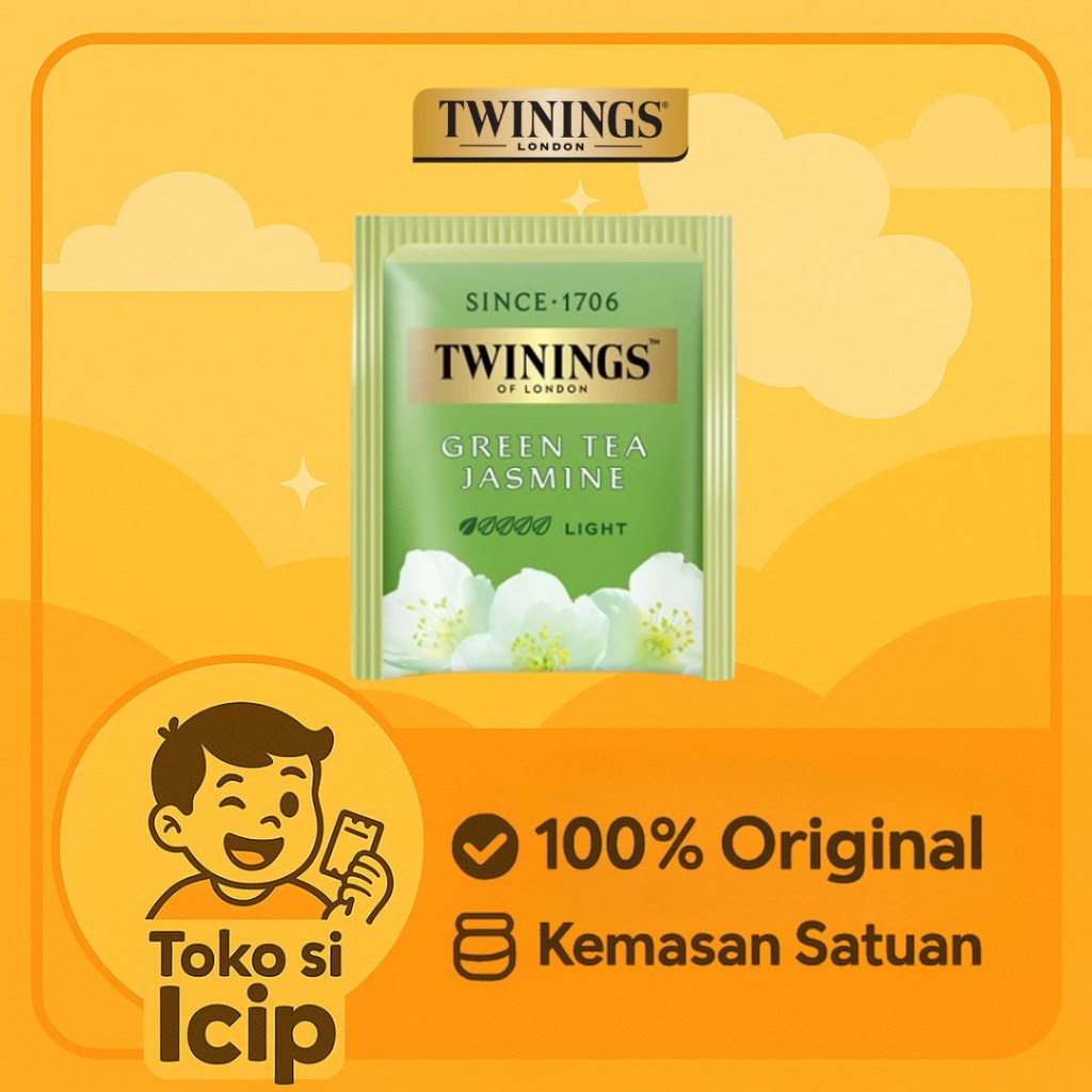 

[Sachet] Twinings Teh Hijau Celup Green Tea Jasmine 2gr Eceran BPOM