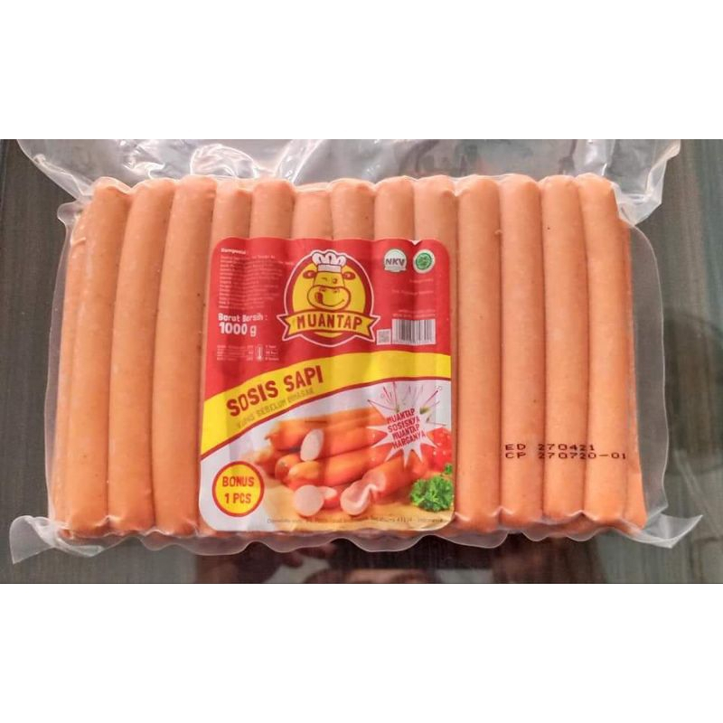 

MUANTAP Sosis Sapi 1kg - isi 40 pcs