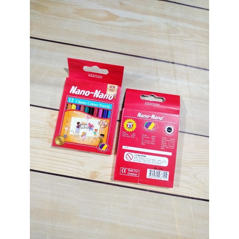 

Grosir Pensil 12 Warna Nano Nano Pendek