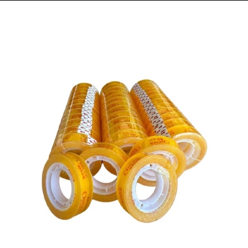 

GK_030 Isolasi Bening Kecil Serbaguna Tape Lakban Selotip Plakban Mini Isolasi 1/2 Inch X 25 Yard Perekat Kuat