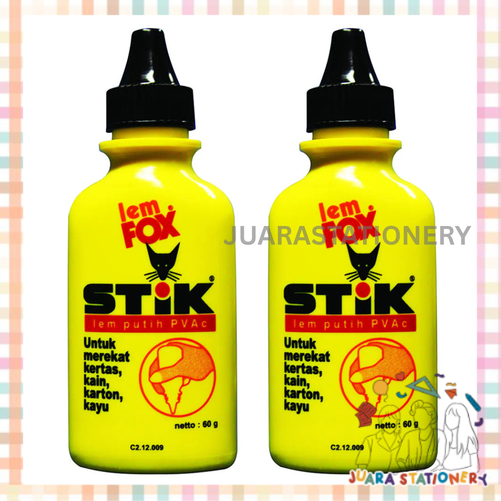 

(185) JUARASTATIONERY Lem Fox Stick 60 gram / Lem Serbaguna Lem Kayu