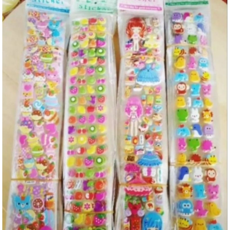 

J (J16) STIKER ANAK TIMBUL PANJANG /STIKER ANAK TIMBUL/HARGA UNTUK 1 LEMBAR