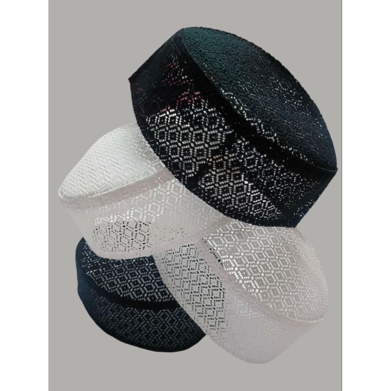 (20) pcs peci jaring aldan hitam putih peci jaring keras peci polos peci jaring polos simple