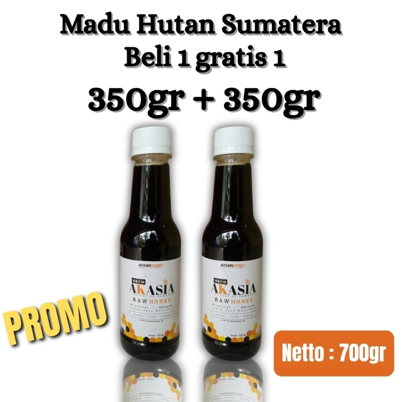 

Madu Akasia - paket bundling 350gram + 350gram - Raw honey - Madu murni - Madu asli - Madu Hutan Sumatera