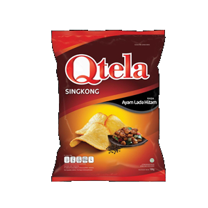 

QTELA KERIPIK SINGKONG AYAM LADA HITAM PCK 100g