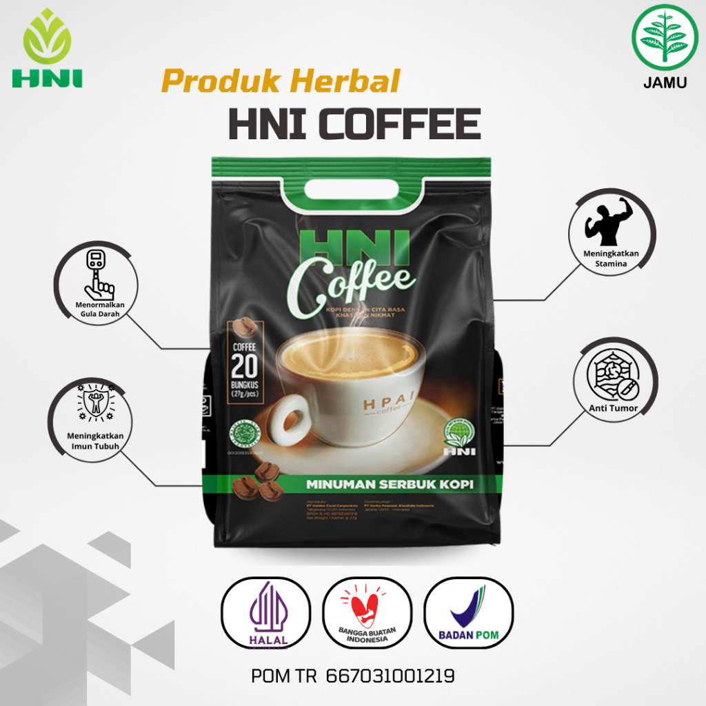 

HNI COFFEE Kopi Herbal Kopi Jantan Kopi Kuat Dengan Cita Rasa Khas Dan Nikmat Mengatur Metabolisme Tubuh Meningkatkan Kekebalan Tubuh. Terlaris