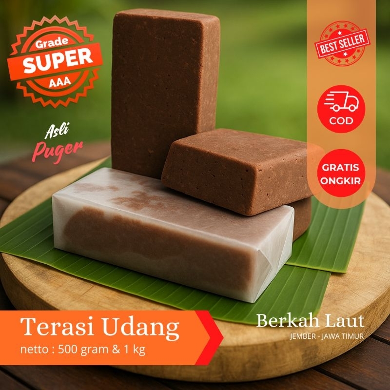

Terasi Udang Asli Puger Super Istimewa Grade AAA 1/5 kg