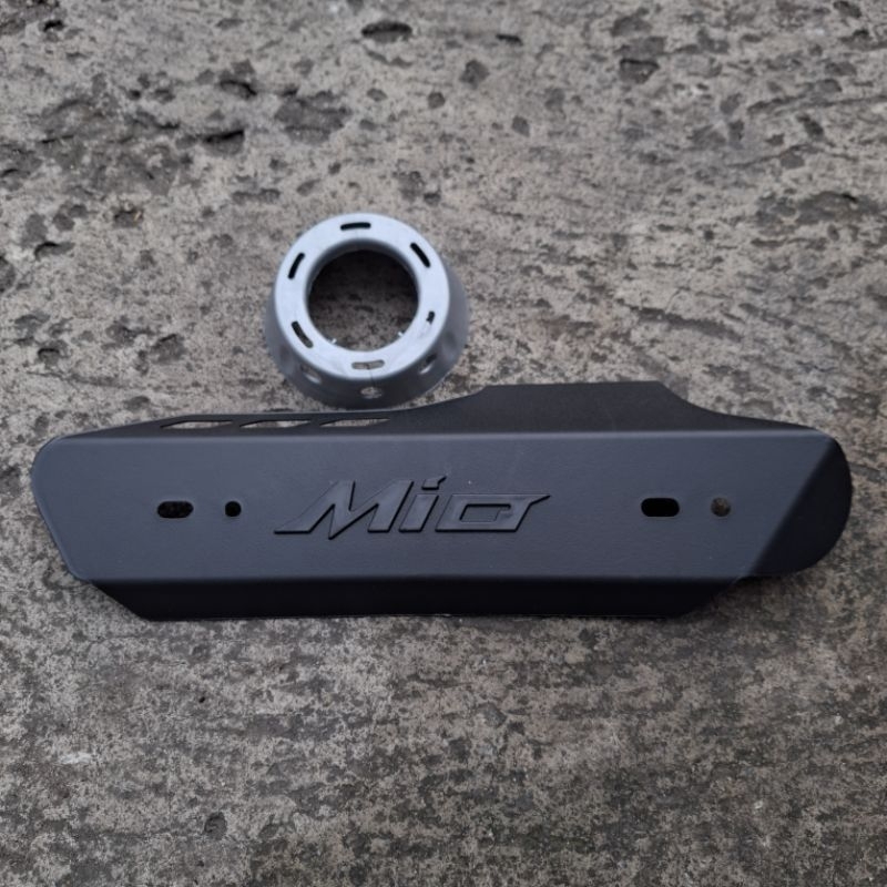 READY PAKET End Muffler Corong Knalpot Anti Panas Plus Cover Knalpot Mio Universal Semua Jenis Motor