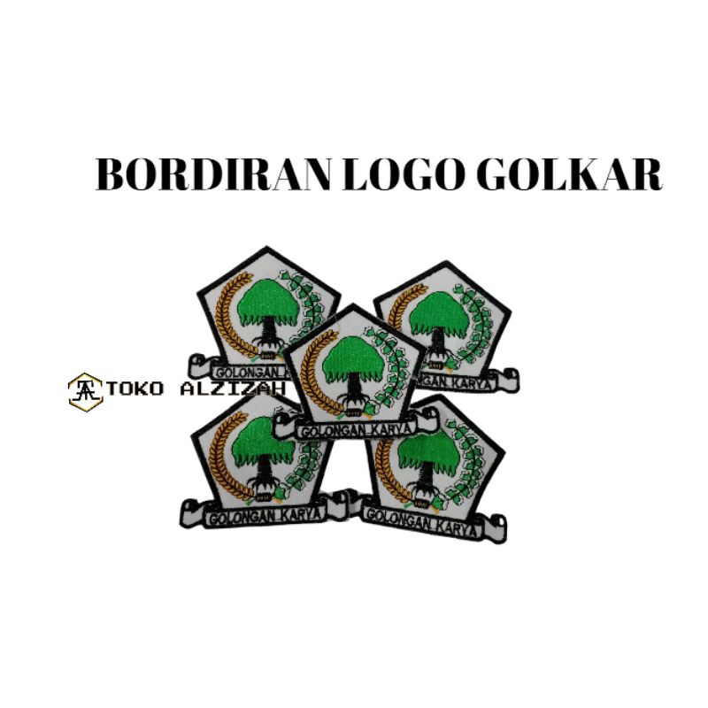 Bordiran logo GOLKAR