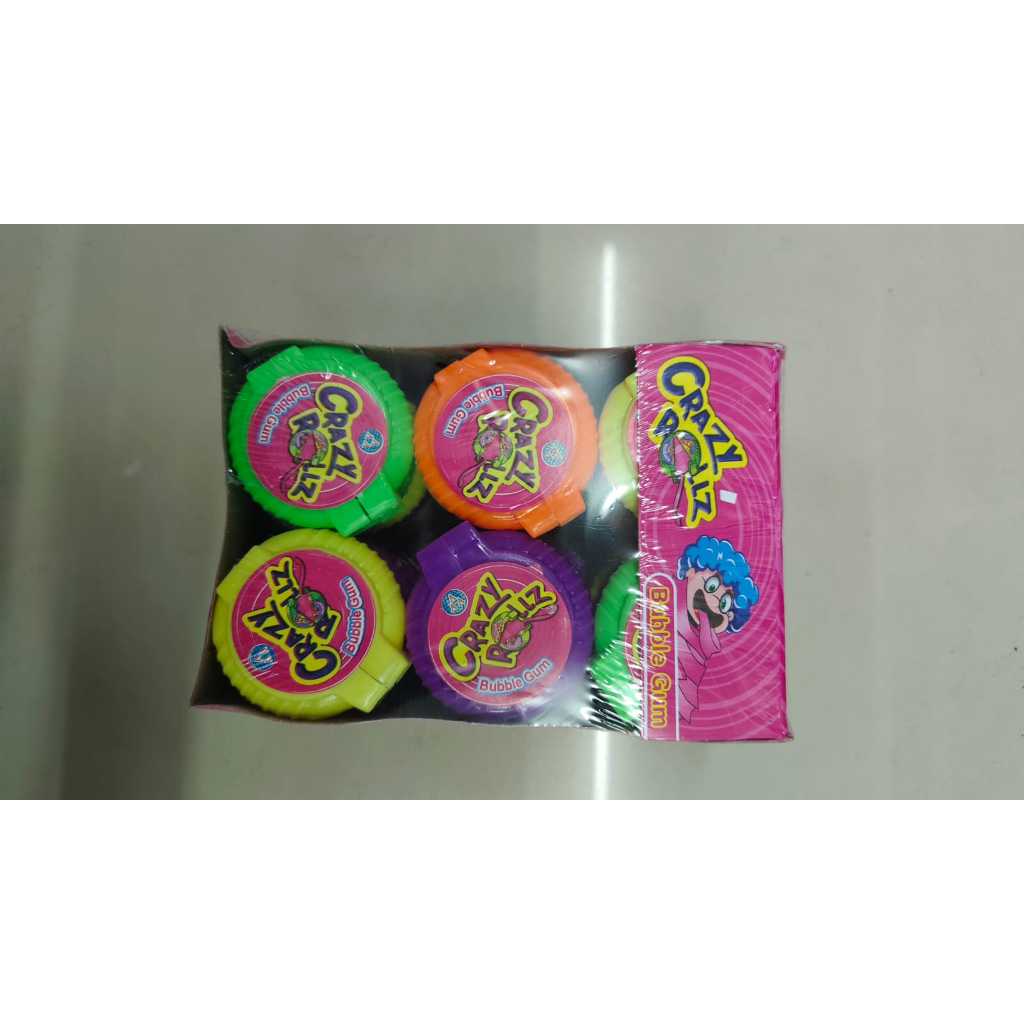 

CRAZY ROLLZ BUBBLE GUM PERMEN KARET HARGA GROSIR 1 PAK ISI 30