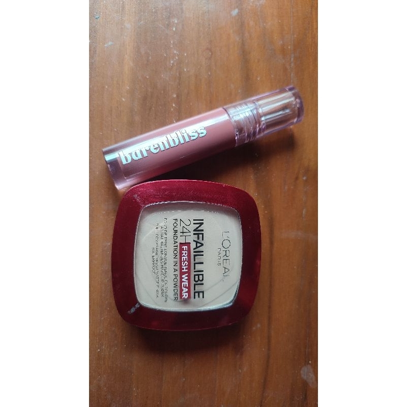 Bundling-Loreal Matte Powder Foundation-True Beige&Barenbliss mouse tint