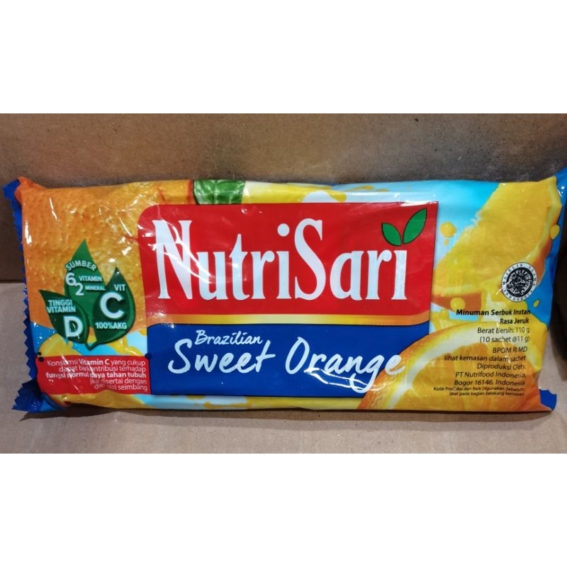 

Nutri Sari Brazilian Sweet Orange isi 10 sachet @11g