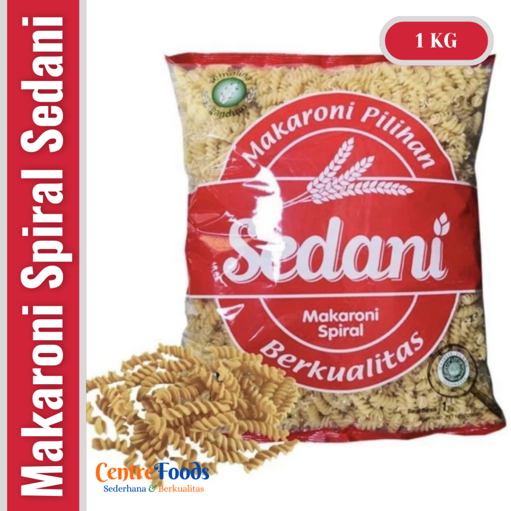 

Makaroni Spiral - SEDANI | 1.000gr [ Harga Per BKS ]