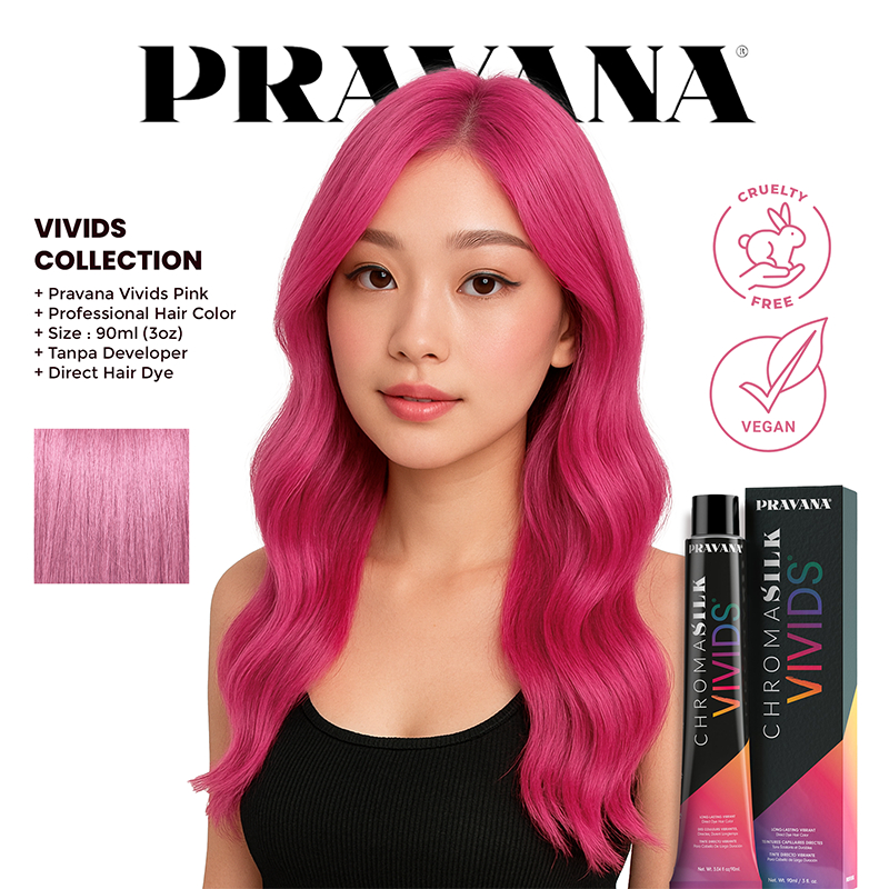 PRAVANA VIVIDS PINK - Vegan Hair Color (Cat Rambut)