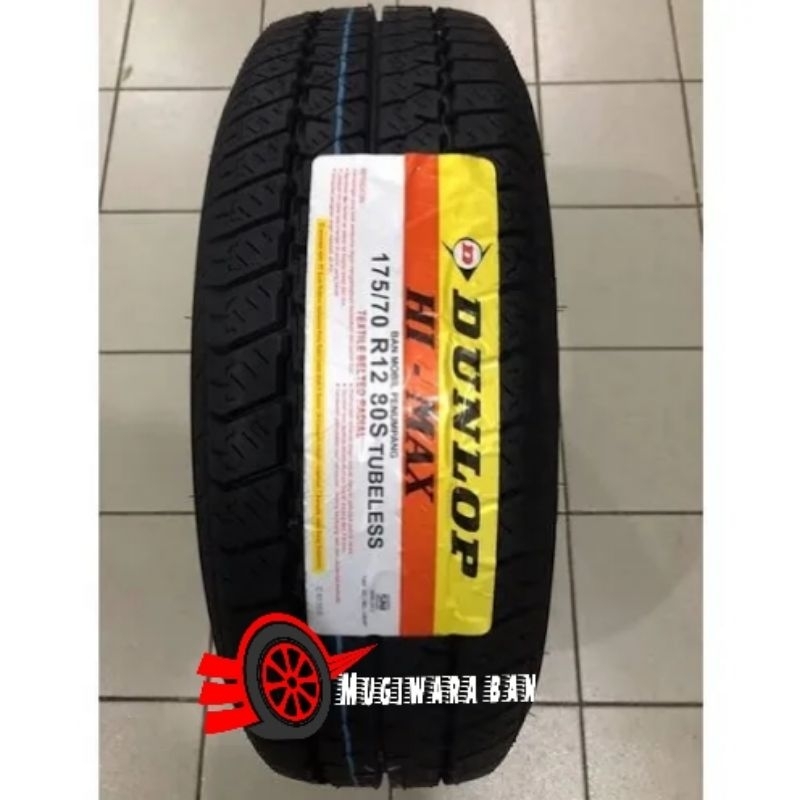 BAN MOBIL DUNLOP 175 70 R12 HIMAX TUBELESS