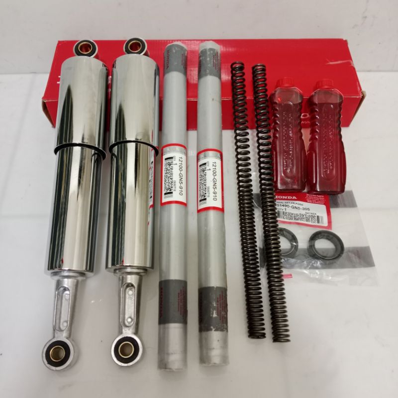As shock depan + Belakang Honda Grand Astrea Prima Lagenda sok+per+seal+oli 2pcs original