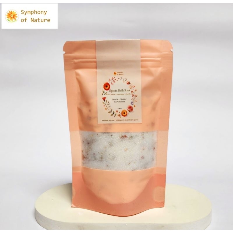 Epsom Bath Soak - epsom salt - garam epsom - garam mandi rendam kaki - natural - 100gr