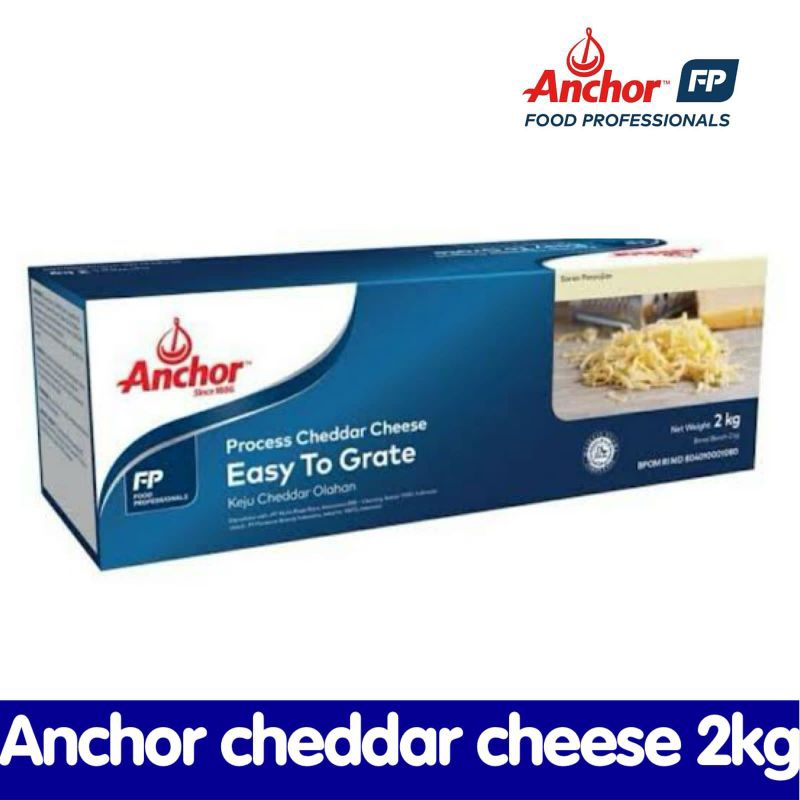 

KEJU ANCHOR MUDAH DIPARUT/CHEDDAR CHEESE EASY TO GRATE 2KG