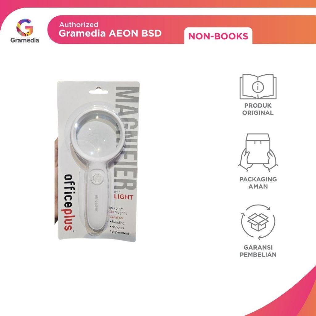 

GRAMEDIA BSD CITY - KACA PEMBESAR OFFICEPLUS WHITE