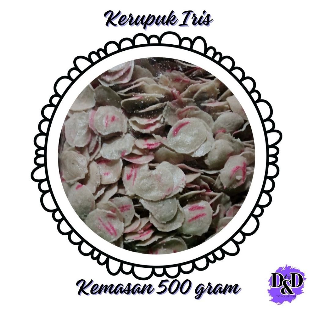

Kerupuk Iris Bulat Besar Kemasan 500 gram