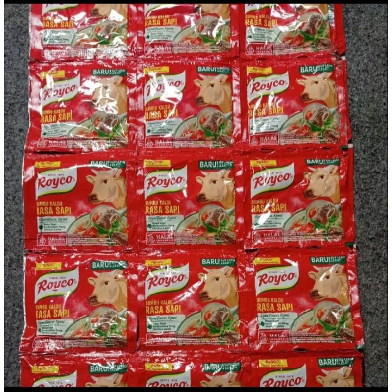 

Royco Bumbu Kaldu Penyedap Rasa Sapi & Ayam Beryodium 8gr