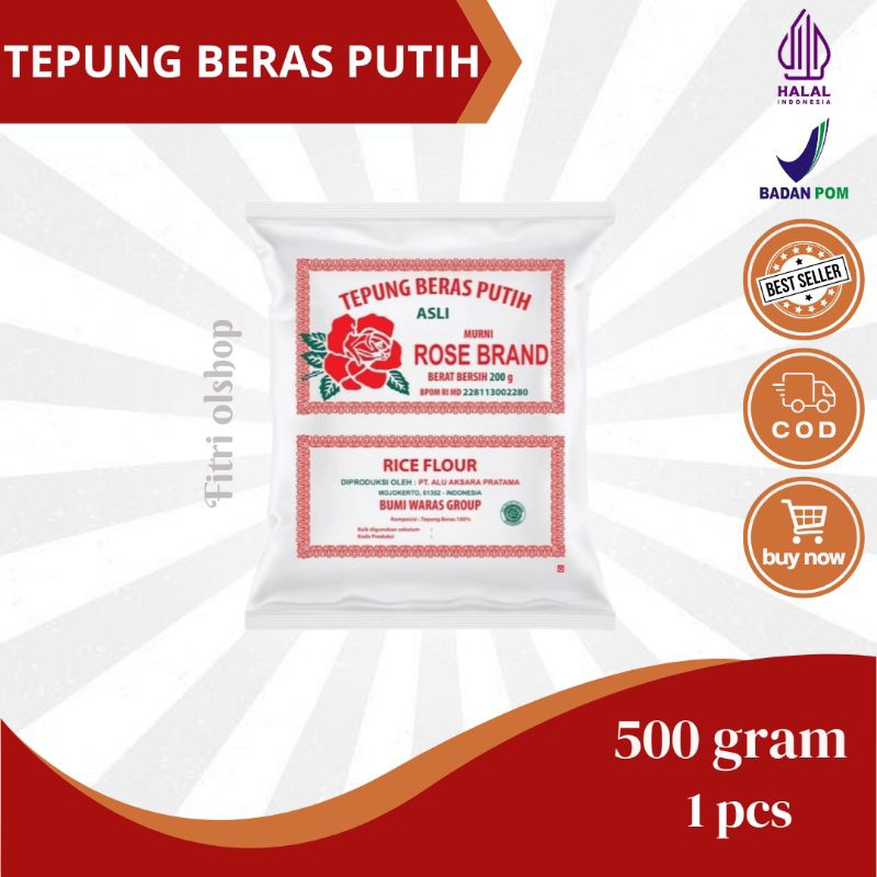 

Tepung Beras Rose Brand 500g