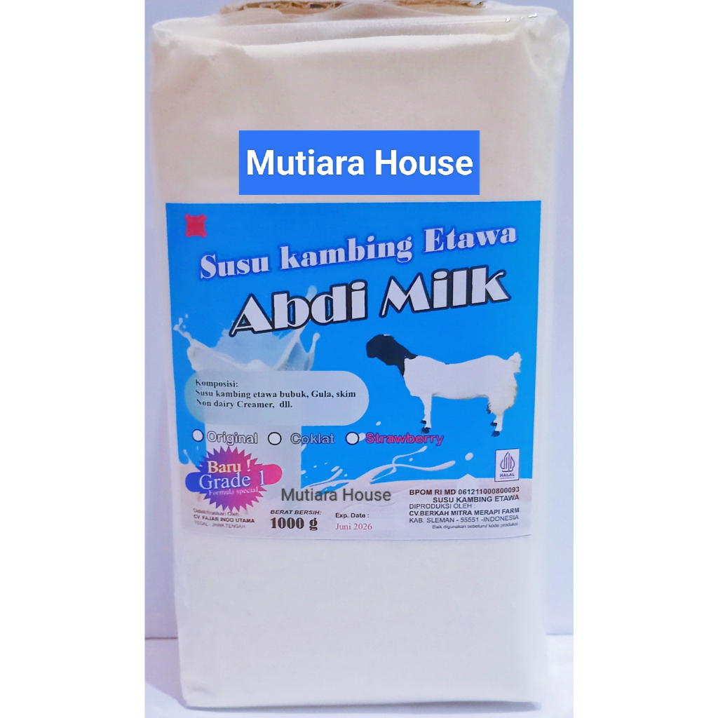 

Susu Kambing Etawa Bubuk Original Grade 1 Isi 1kg