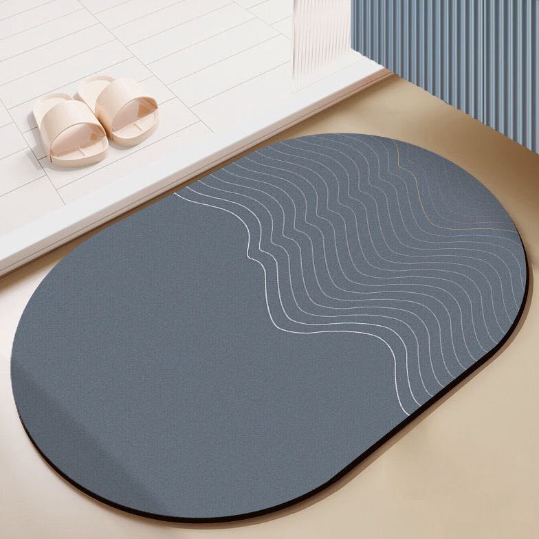 Paling Bagus Muzy Keset Beludru Velvet Anti Slip Keset Kaki Kamar Mandi Keset Dapur HRD326