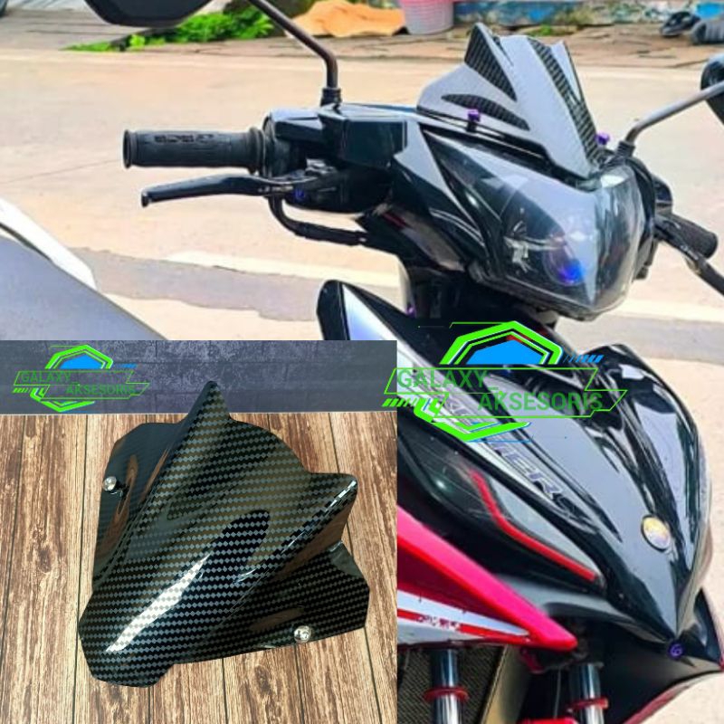 visor jupiter mx new 135 carbon winshineld jupiter mx new model carbon free baut