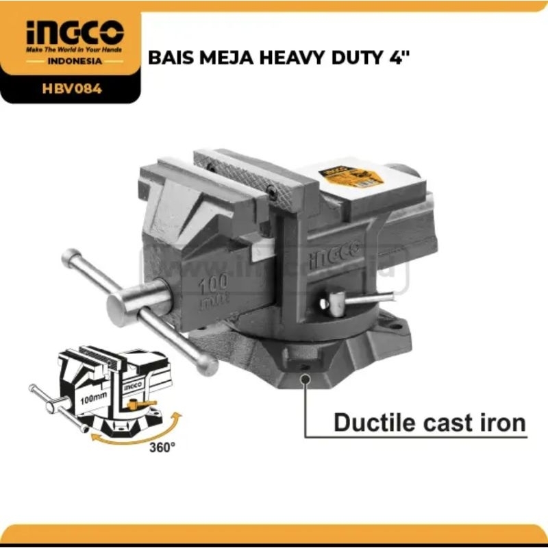 BAIS MEJA HEAVY DUTY 4'' INGCO