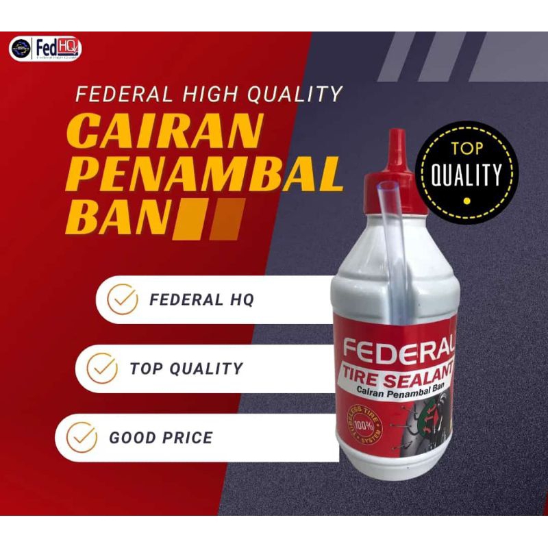Cairan Penambal Ban Tubles Federal 350Ml