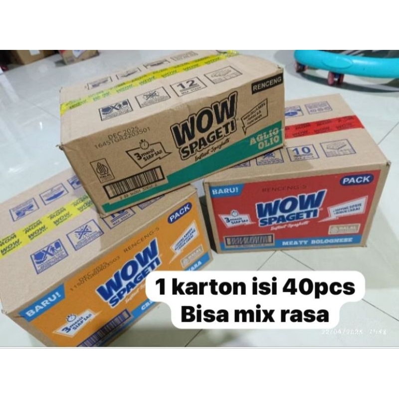 

Wow Spageti 1 dus bisa mix isi 40pcs
