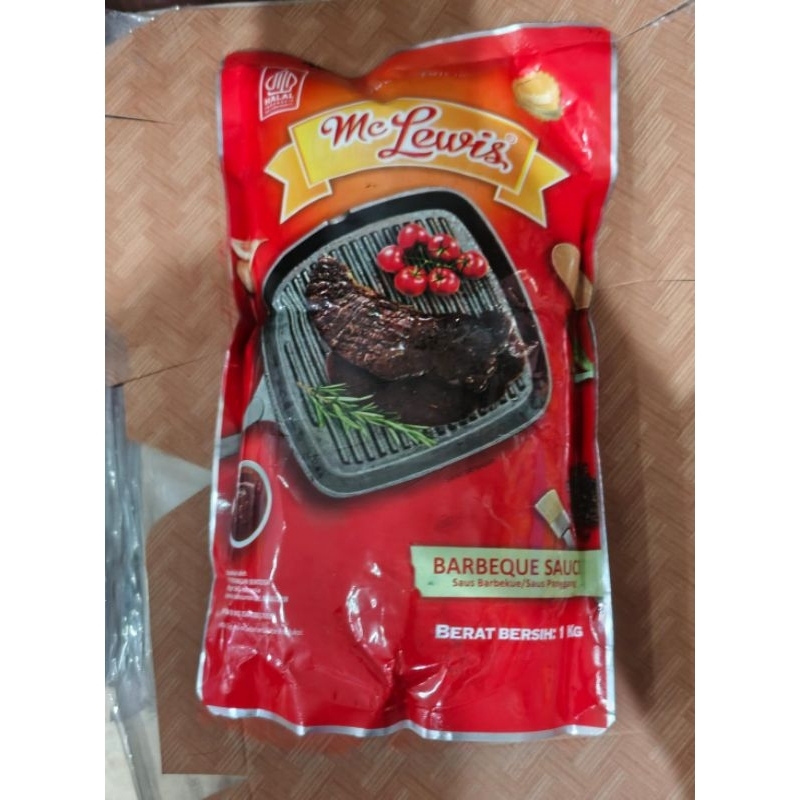 

barbeque sauce - BBQ me lewis rasa enak kemasan 1kg halal