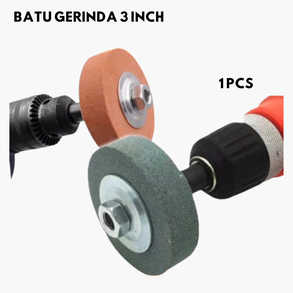 Batu Asah Mesin Gerinda 3 Inch Poles Mini Grinder Batu Grinda Duduk Cakram Logam Alat Putar