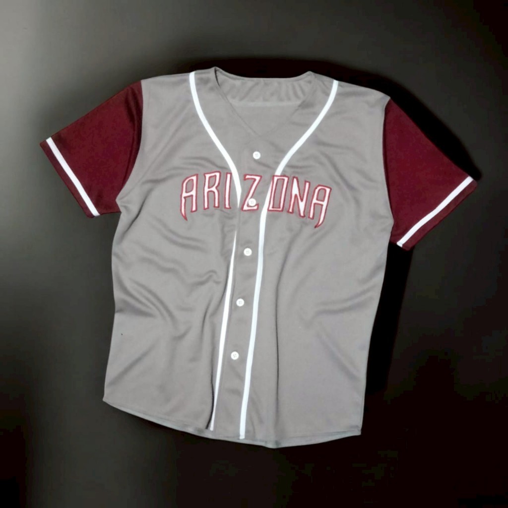 kaos jersey baseball arizona premium Unisex / baju baseball