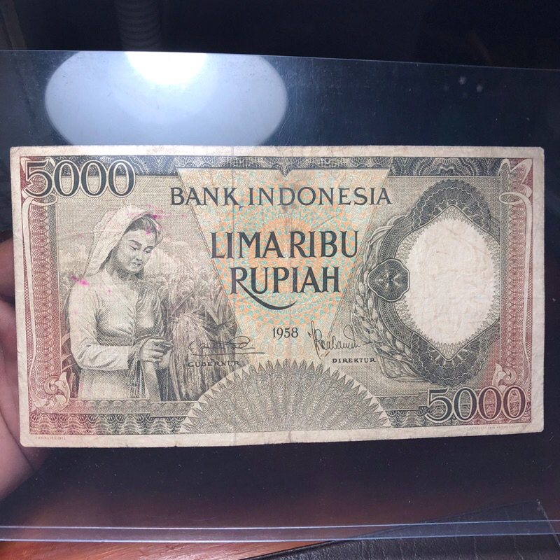 Uang Kuno Pekerja 5000 Tahun 58 Asli