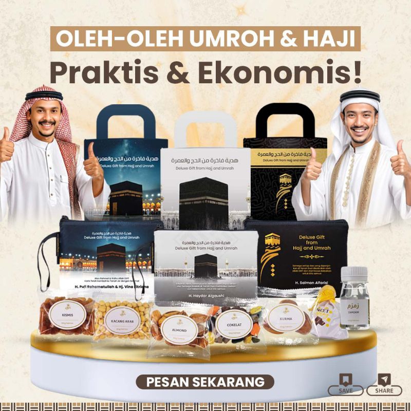

Diskon oleh-oleh haji dan umroh (Shafa Series) premium umroh dan haji gift oleh2 travel pouch