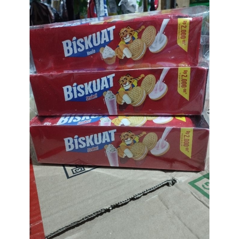 

Biskuat Cream Vanila & Stroberi(isi 12)