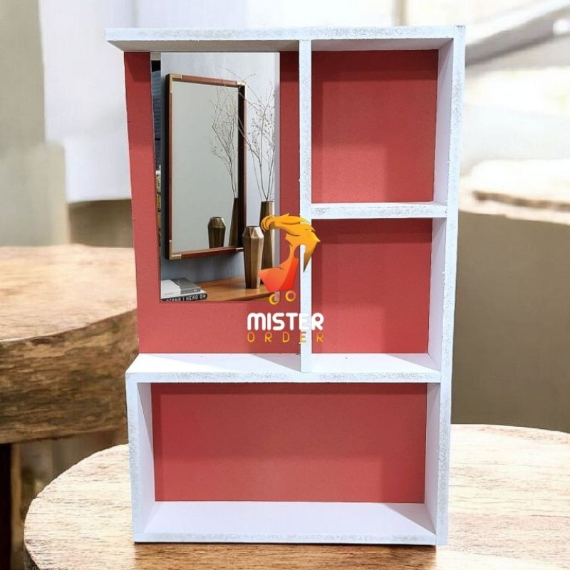 Ay00 Rak Kosmetik Gantung Kotak Minimalis 6040 Rak Make Up Rak Kaca