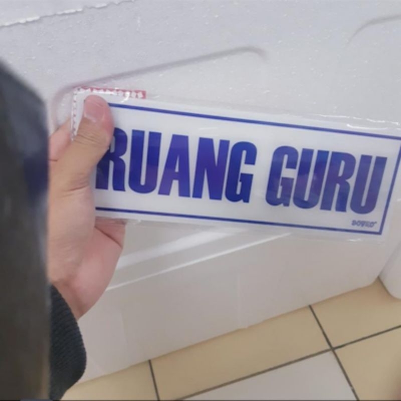 

Papan/ Label Akrilik Tulisan Ruang Guru