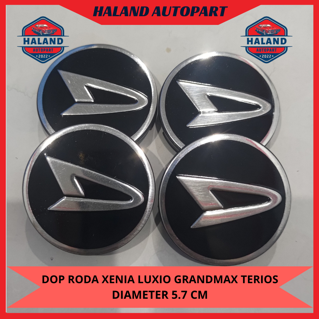 Dop Roda atau Tutup Velg Daihatsu Xenia Allnew, Xenia Old, Terios, Grandmax, Luxio  Diameter 5,7 CM 