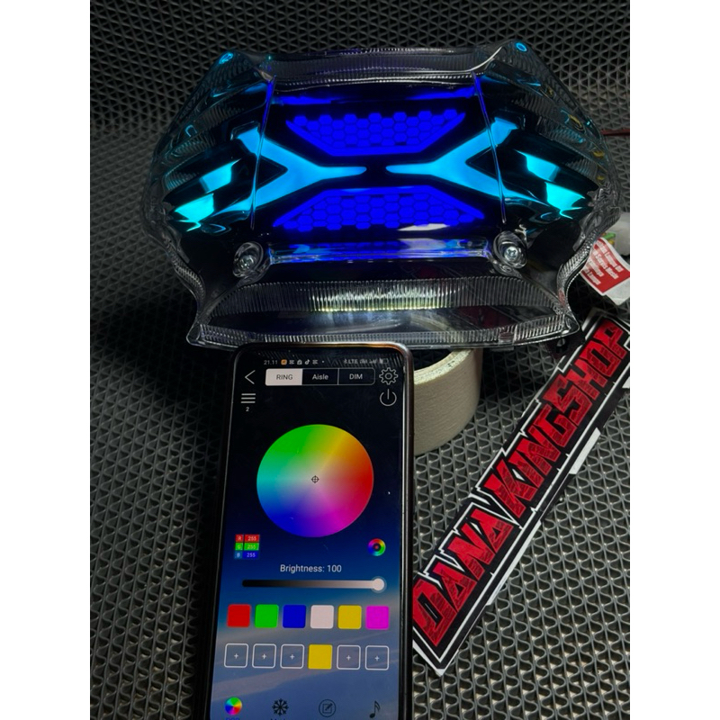 LAMPU BELAKANG STOPLAMP MIO SPORTY MIO SMILE MODIF LAZY RGB APK HP