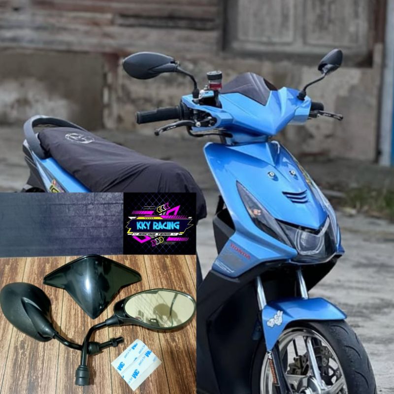 SPION X1 & VISOR/WINDSHIELD BEAT KARBU TAHUN 2008-2012