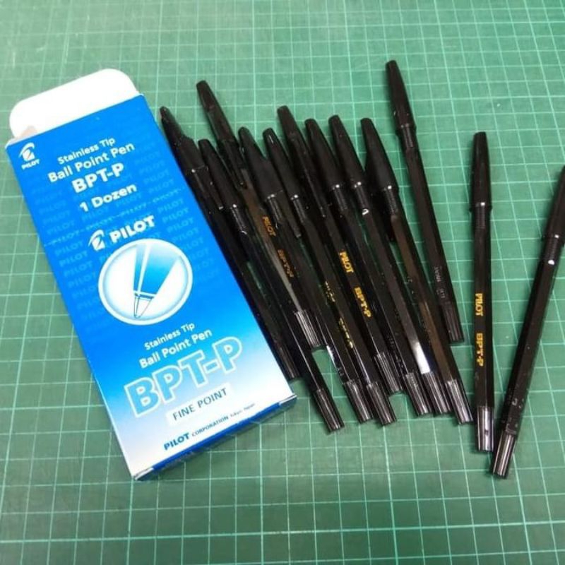 

Bolpen/Ballpoint/Pulpen/Ballpe n Pilot BPTP Hitam (1 Lusin) 12 pcs