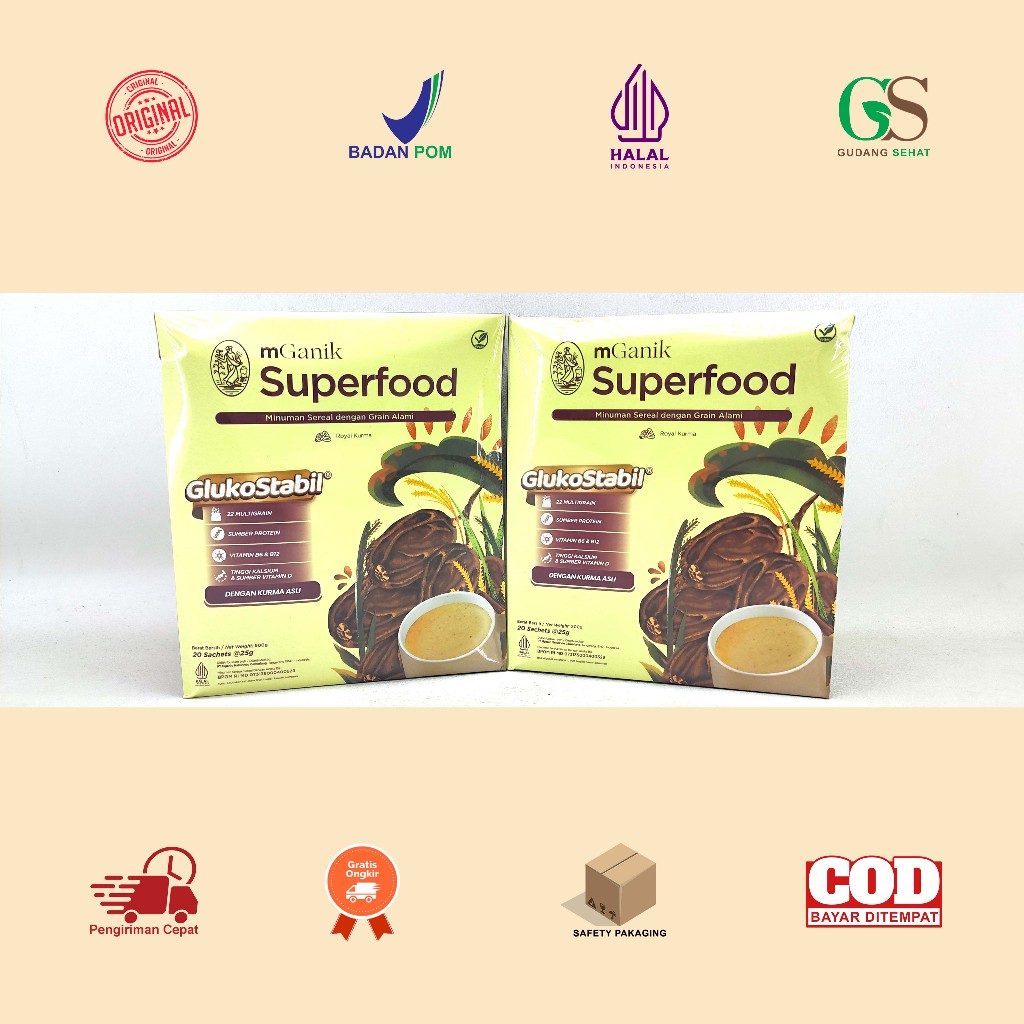 

Manado mGanik Superfood 500 Gram Isi 20 Saset Cegah Diabetes/Herbal