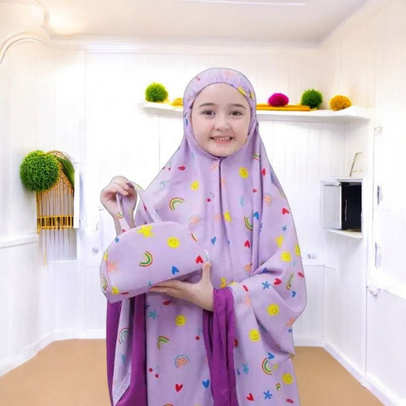 𝕂𝔸𝕊𝕀ℍ_𝔹𝕌ℕ𝔻𝔸𝔸 Terlaris Mukena Anak Perempuan Motif Karakter Usia 1-7 Tahun Doraemon HelloKitty Part 3