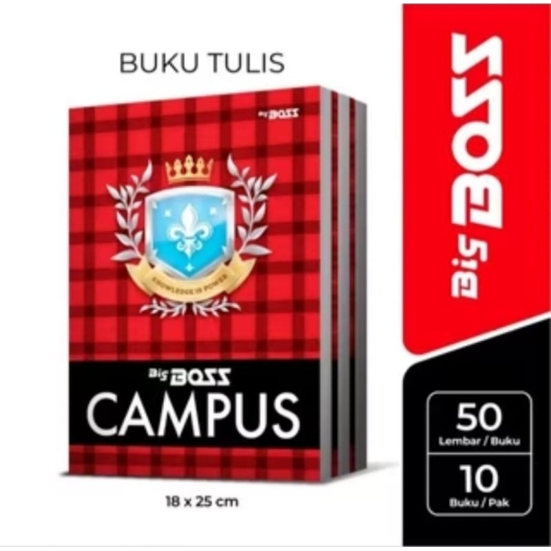 

Buku Tulis Big Boos CAMPUS isi 50 Lembar 10 Buku