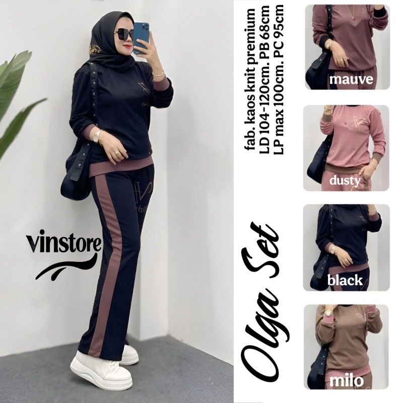 NEW SETELAN WANITA OLGA SET BY VINSTORE TERBARU