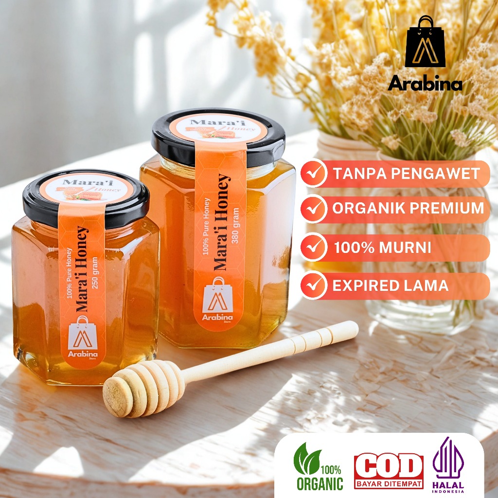 

Arabina Madu Yaman Mara'i Premium Grade 1 Murni Maro'i Marai Maroi Arab Asli 100%